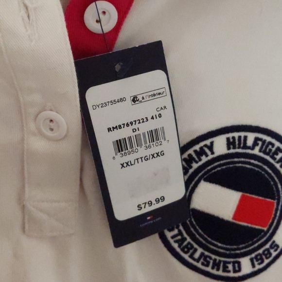 Tommy Hilfiger colourblock long sleeve polo shirt - Picture 6 of 7